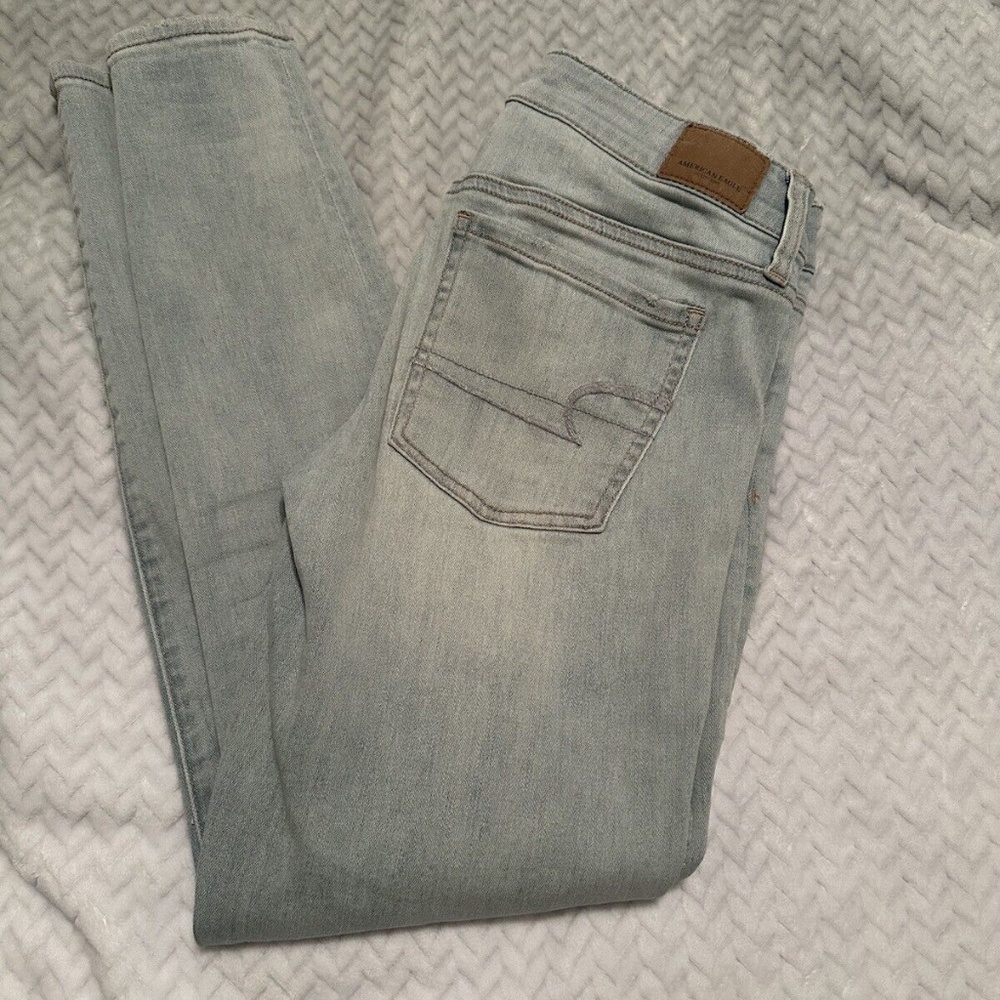 American Eagle Super Low Jegging 8R Light Wash